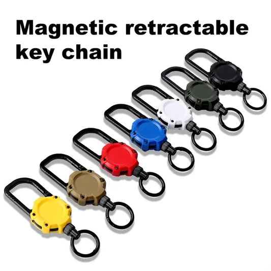 Magnetic Retractable Keychain