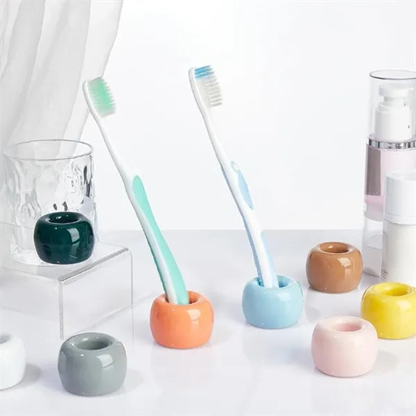 Mini Ceramic Toothbrush Holders for Bathroom