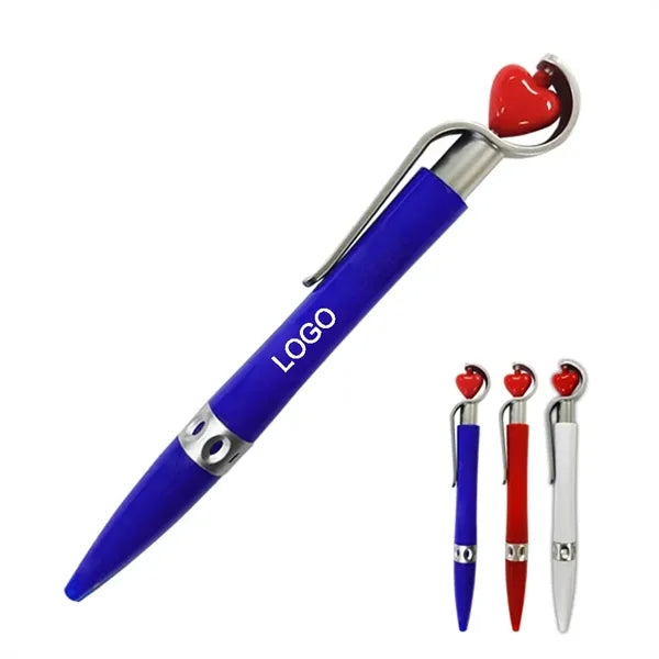 5.7" Spinner Heart & Love Valentine Ballpoint Custom Pens