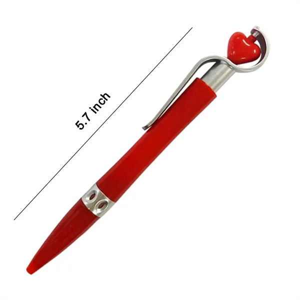 5.7" Spinner Heart & Love Valentine Ballpoint Custom Pens