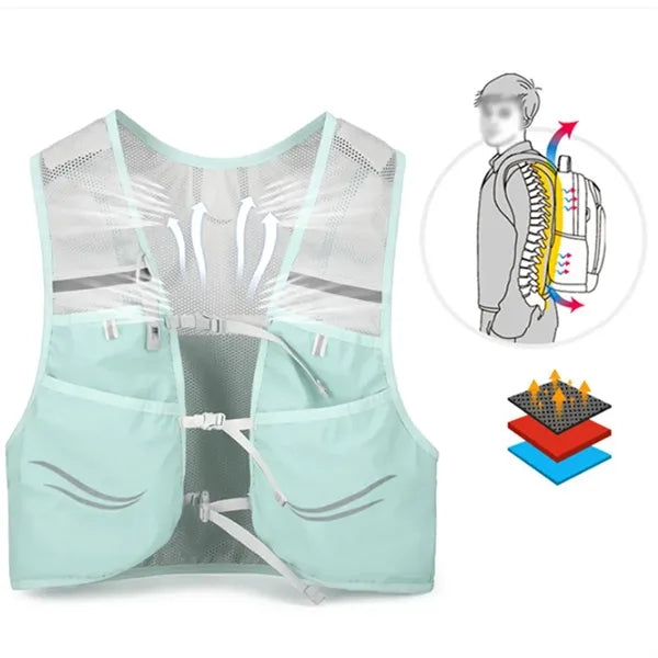 Unisex Lightweight Durable Waterproof Running Vest Backpack
