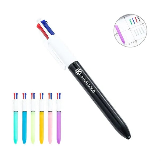 School Supplies 4-in-1 Multicolor Retractable Ballpoint Pen