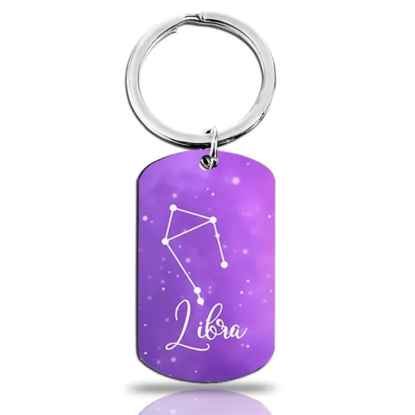 12 Constellation Keychain Gift Zodiac Astrology Key Chain