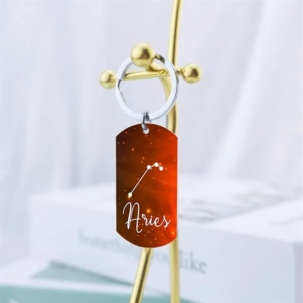 12 Constellation Keychain Gift Zodiac Astrology Key Chain