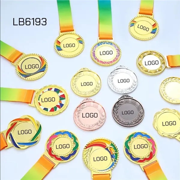 Lot Winner Metal Medals with Neck Ribbons Trophy Award