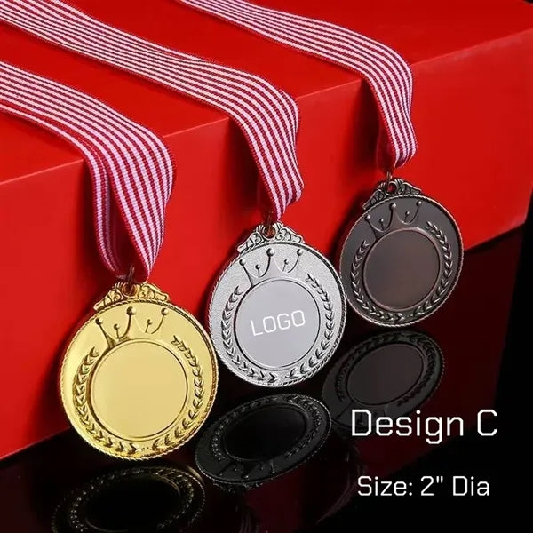 Lot Winner Metal Medals with Neck Ribbons Trophy Award