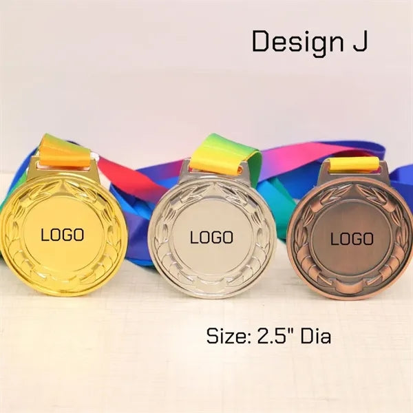 Lot Winner Metal Medals with Neck Ribbons Trophy Award