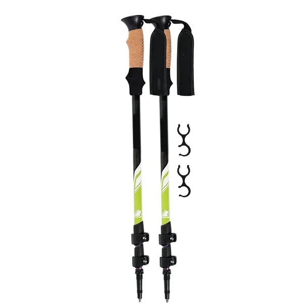 2 Trekking Poles with Cork Grips
