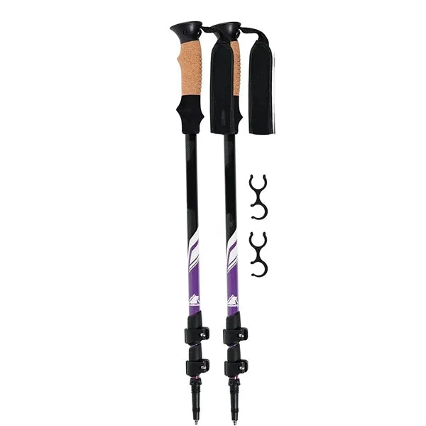 2 Trekking Poles with Cork Grips