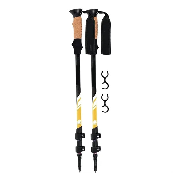 2 Trekking Poles with Cork Grips