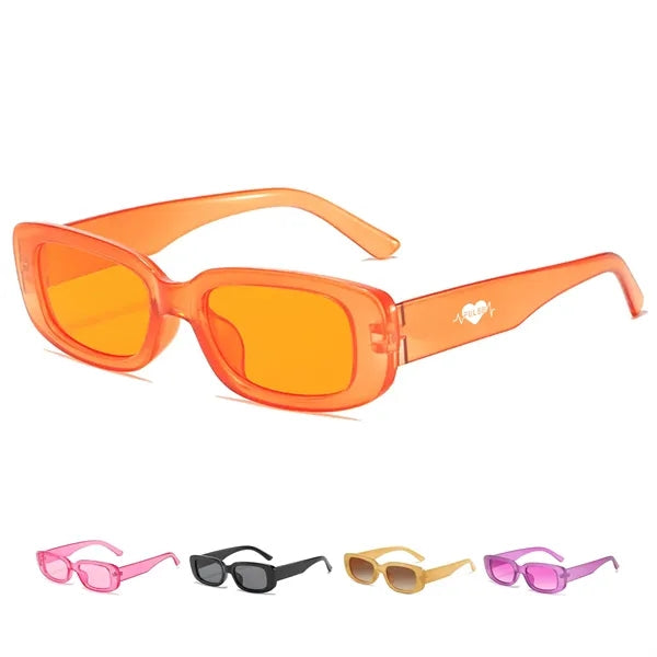 Retro Narrow Square Sunglasses