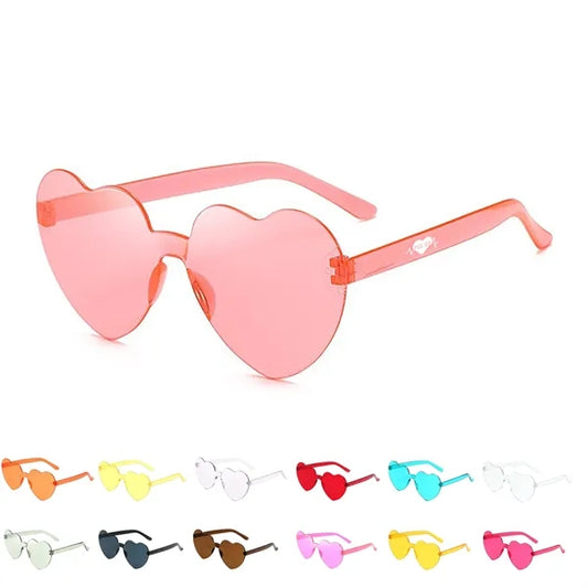 Candy Color Heart Shaped Eyeglasses