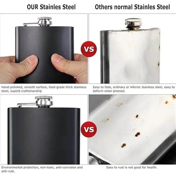 Lightweight Stainless steel Camping Pocket Hip Flask