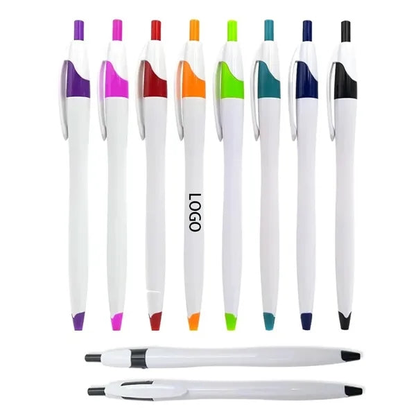 Plastic Retractable Gel Ink Ballpoint Pen