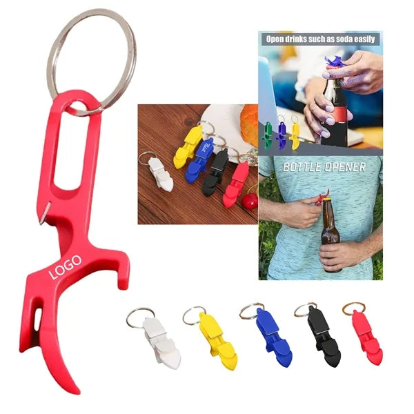 Beer bottle opener keychain
