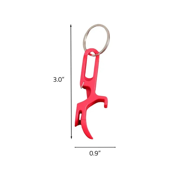 Beer bottle opener keychain