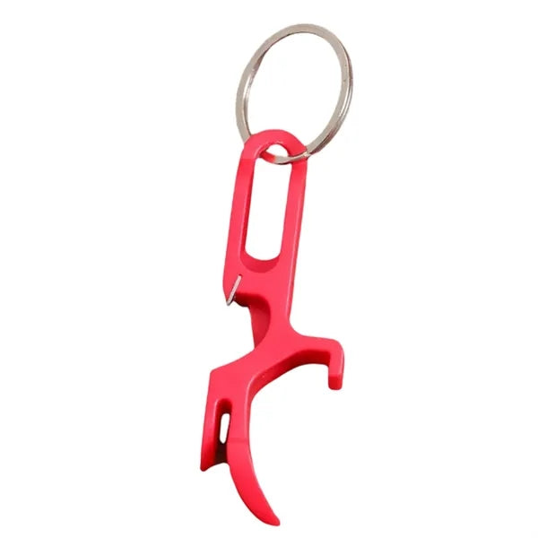 Beer bottle opener keychain