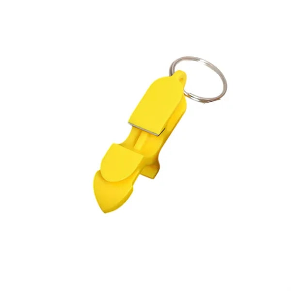 Beer bottle opener keychain