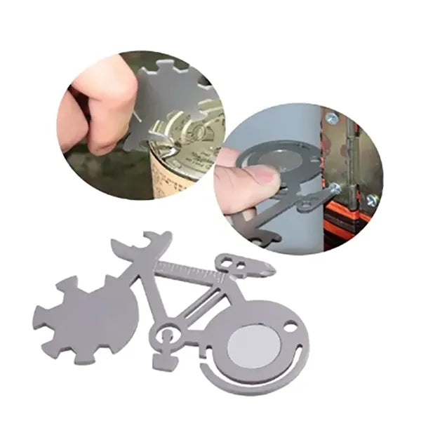 Multi-function Stainless Steel Bicycle Card Tool