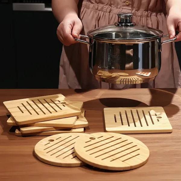Natural Bamboo Trivet Mat