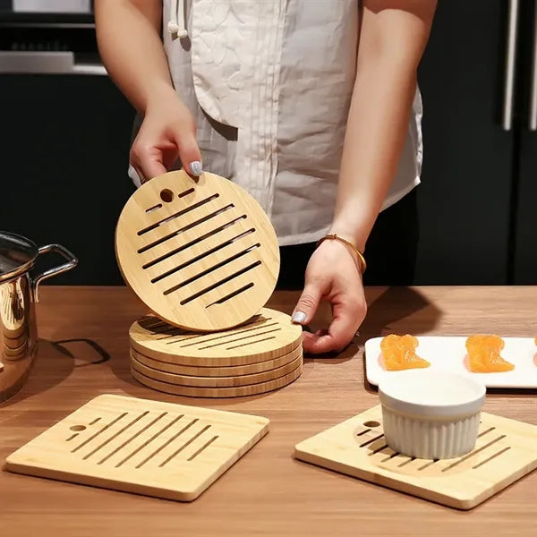 Natural Bamboo Trivet Mat