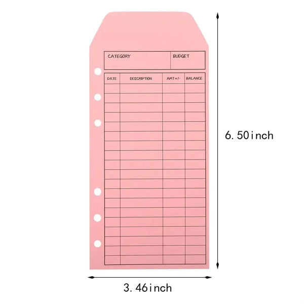 Multipurpose Portable Binder Plan Spending Envelope