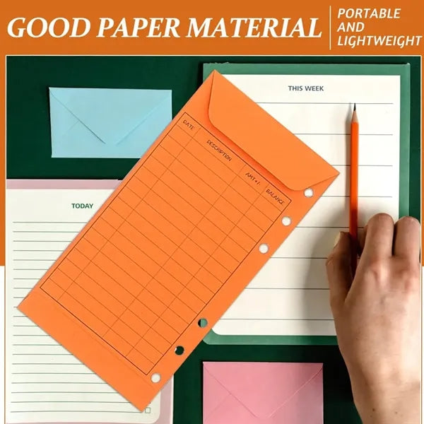 Multipurpose Portable Binder Plan Spending Envelope