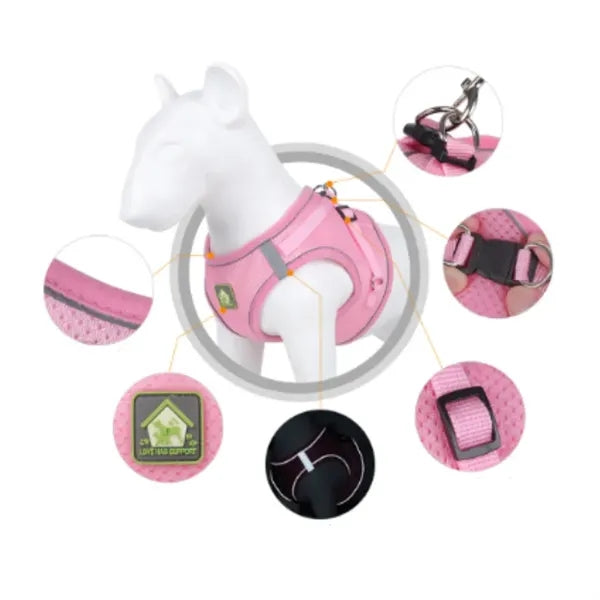 Reflective Breathable Dog Harness