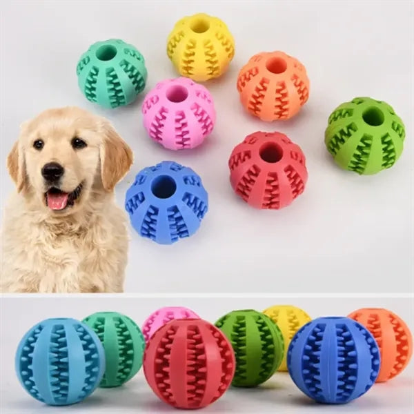 Natural Rubber Pet Toy Teething Ball