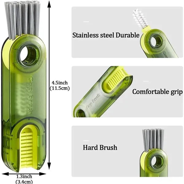 3 in 1 Multifunctional Cup Lid Cleaning Brush Set