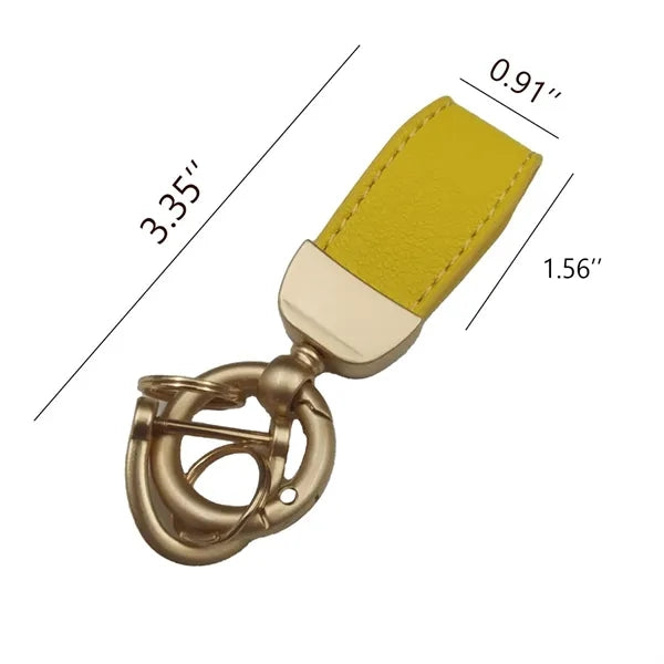 Simple Lambskin Car Key chain