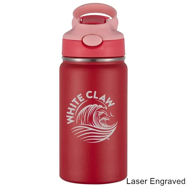 12 oz Insulated Stainless Steel Kids Bottle With Straw Lid