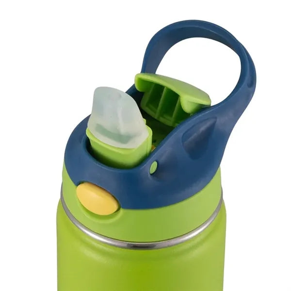 12 oz Insulated Stainless Steel Kids Bottle With Straw Lid