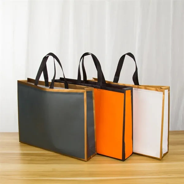 Colorful waterproof coated shopping bag Non-woven handbag
