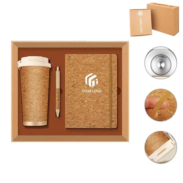 Eco-friendly Coffee Mug Notebook Pen Business Gift Set