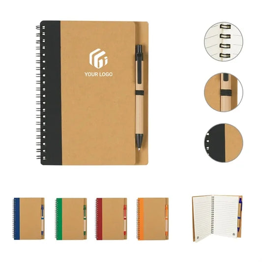 7x5 in kraft cover lined pages small journal spiral notebook
