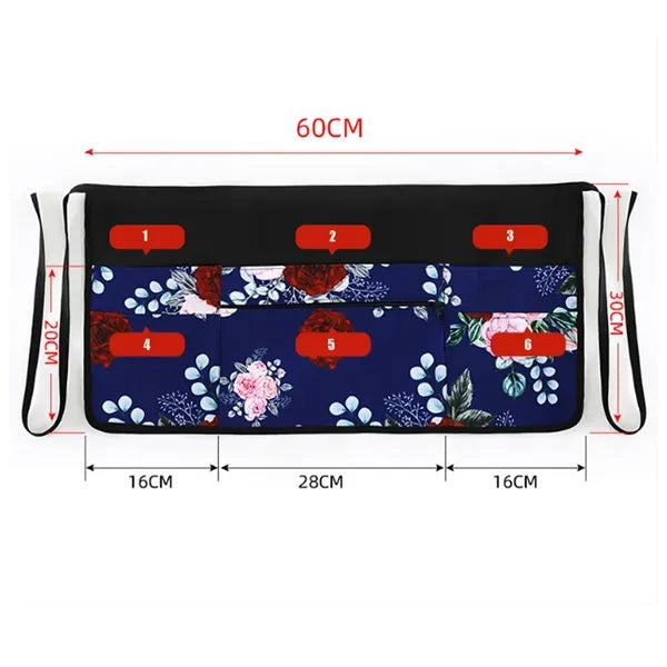 6 Pockets Server Aprons With Zipper