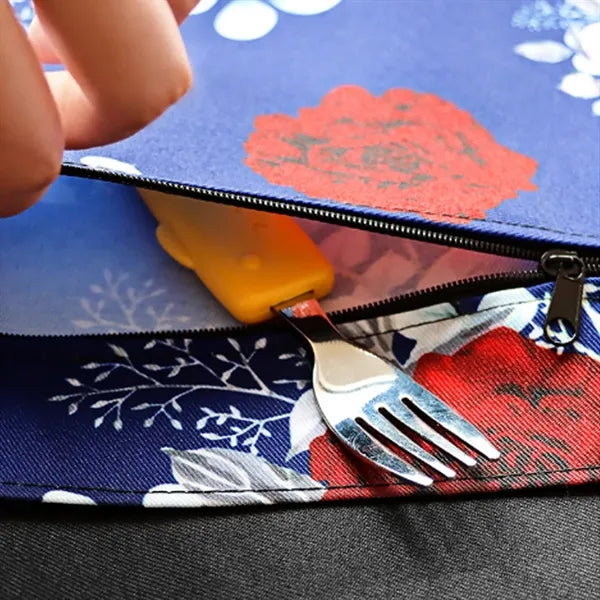 6 Pockets Server Aprons With Zipper