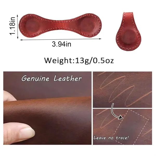 Magnetic Leather Bookmark