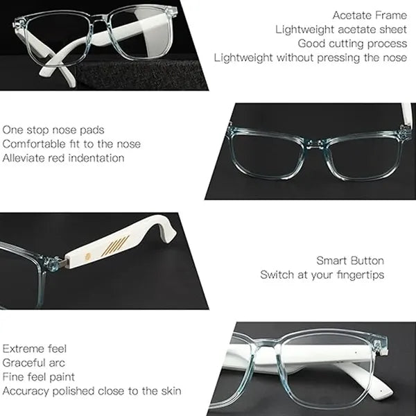 Anti Blue Light Bluetooth Photochromic Sunglasses