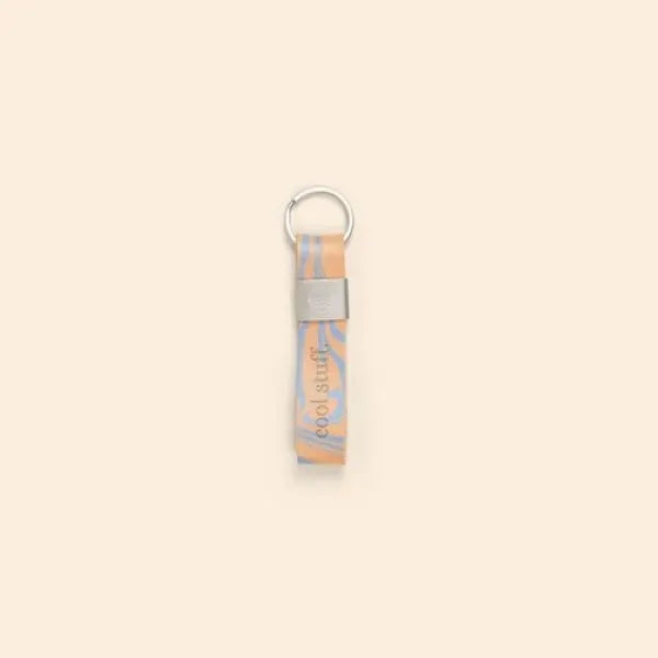 Marbled Leather Key Fob