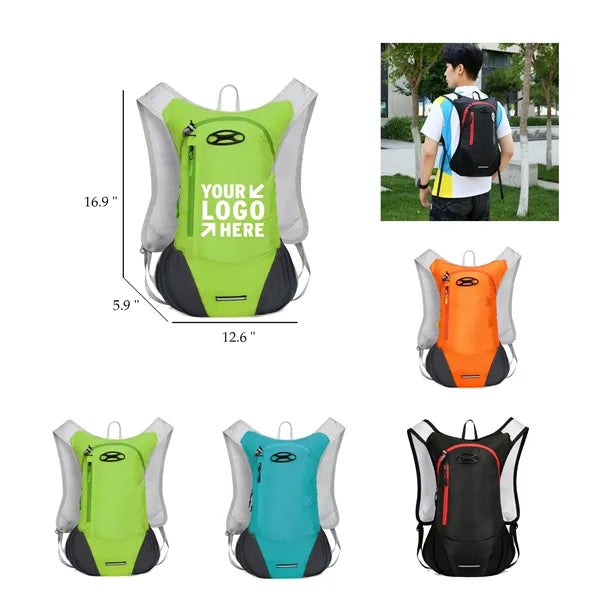 Lightweight Hydration Cycling Backpack w/ Reflective Strips