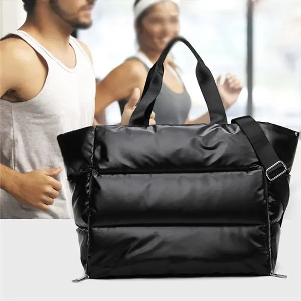 Large Travel Yoga Fitness Compartment Puffy Handbag Tote Bag