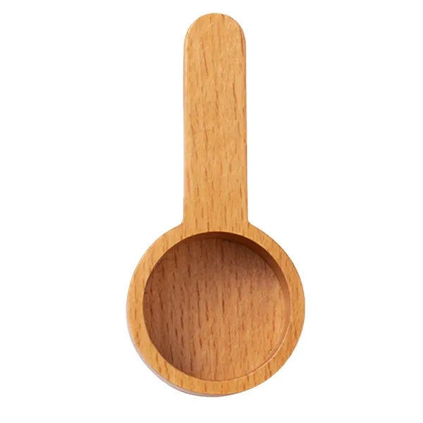 Premium Beech & Walnut Wooden Coffee Scoop