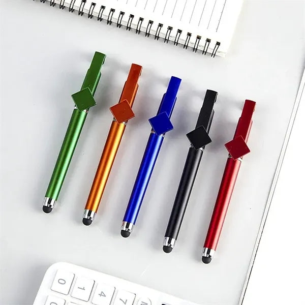 Pen Stylus Phone Stand Custom Logo/QR Code Print