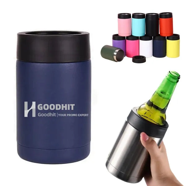 12oz Double Wall Stainless Steel Insulated Can Cooler