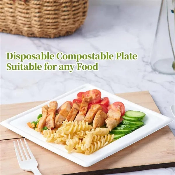 Party Supplies Disposable Eco-friendly Biodegradable Plates