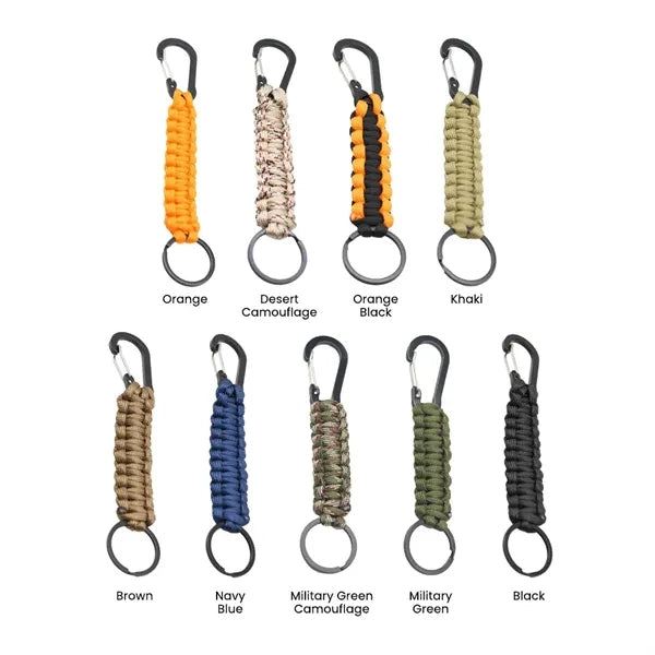 Paracord Keychain With Carabiner