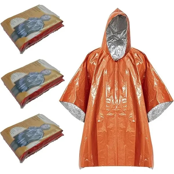 UltraLight Reflective Emergency Rain Ponchos