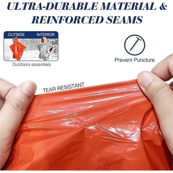 UltraLight Reflective Emergency Rain Ponchos